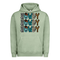 Pigment Oil Green howdy howdy howdy Urban Hoodie - CowhideDigitalArt