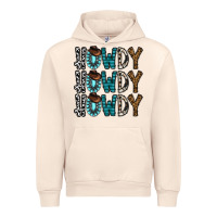 Sandshell howdy howdy howdy Urban Hoodie - CowhideDigitalArt