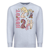 Heather Grey howdy 2024 Premium Sweatshirt - MaliasSmallBusiness