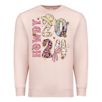 Pale Pink howdy 2024 Premium Sweatshirt - MaliasSmallBusiness
