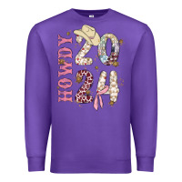 Purple howdy 2024 Premium Sweatshirt - MaliasSmallBusiness