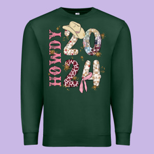 Howdy 2024 Premium Sweatshirt Designed By Maliassmallbusiness