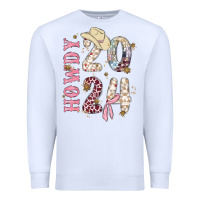White howdy 2024 Premium Sweatshirt - MaliasSmallBusiness