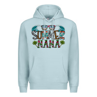 Blue Mist summer nana Premium Hoodie - CowhideDigitalArt