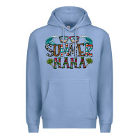 Colony Blue summer nana Premium Hoodie - CowhideDigitalArt