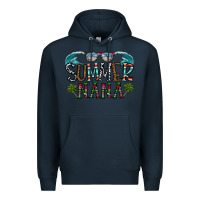 Navy summer nana Premium Hoodie - CowhideDigitalArt