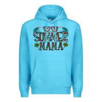 Ocean Blue summer nana Premium Hoodie - CowhideDigitalArt