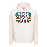 Pale Pink summer nana Premium Hoodie - CowhideDigitalArt