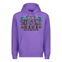 Purple summer nana Premium Hoodie - CowhideDigitalArt