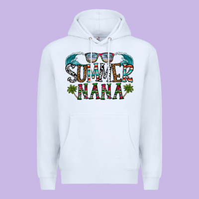 Summer Nana Premium Hoodie Designed By Cowhidedigitalart
