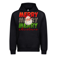 Black Merry Christmas Santa Urban Hoodie - FaDigitalArtStudio