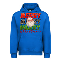 Cobalt Merry Christmas Santa Urban Hoodie - FaDigitalArtStudio