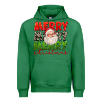 Emerald Merry Christmas Santa Urban Hoodie - FaDigitalArtStudio