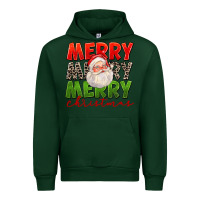 Forest Green Merry Christmas Santa Urban Hoodie - FaDigitalArtStudio