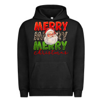 Pigment Black Merry Christmas Santa Urban Hoodie - FaDigitalArtStudio