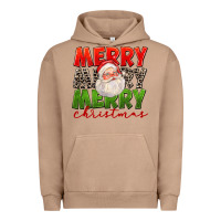 Pigment Burro Merry Christmas Santa Urban Hoodie - FaDigitalArtStudio