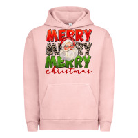 Pigment Salmon Merry Christmas Santa Urban Hoodie - FaDigitalArtStudio