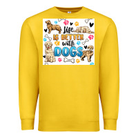 Lemon life is better with dogs Premium Sweatshirt - MaliasSmallBusiness