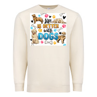 Sandshell life is better with dogs Premium Sweatshirt - MaliasSmallBusiness