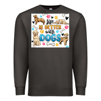 Smoke life is better with dogs Premium Sweatshirt - MaliasSmallBusiness