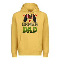 Antique Gold gamer dad Premium Hoodie - HRA Design Shop