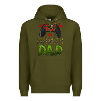 Army Green gamer dad Premium Hoodie - HRA Design Shop