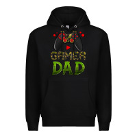 Black gamer dad Premium Hoodie - HRA Design Shop
