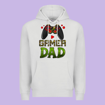 Gamer Dad Premium Hoodie Designed By Hra Design Shop