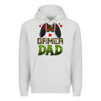Dove Grey gamer dad Premium Hoodie - HRA Design Shop
