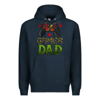 Navy gamer dad Premium Hoodie - HRA Design Shop