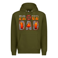 Army Green proud dad Premium Hoodie - HRA Design Shop