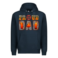 Navy proud dad Premium Hoodie - HRA Design Shop
