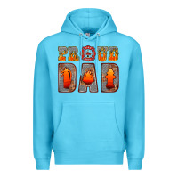Ocean Blue proud dad Premium Hoodie - HRA Design Shop