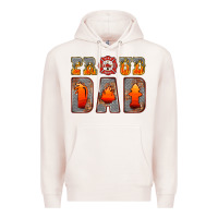 Pale Pink proud dad Premium Hoodie - HRA Design Shop