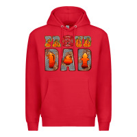Red proud dad Premium Hoodie - HRA Design Shop