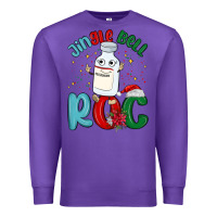 Purple jingle bell roc Premium Sweatshirt - MaliasSmallBusiness