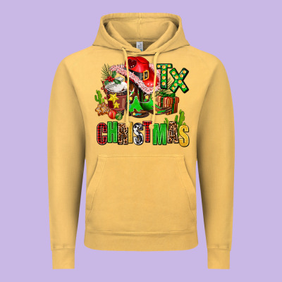 Tx Christmas Cowgirl Vintage Hoodie Designed By Adodesignshop