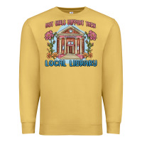 Antique Gold hot girls support their local library Premium Sweatshirt - MaliasSmallBusiness