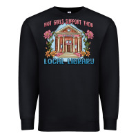 Black hot girls support their local library Premium Sweatshirt - MaliasSmallBusiness