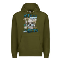 Army Green not made for winter skull Premium Hoodie - FaDigitalArtStudio