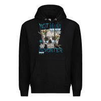 Black not made for winter skull Premium Hoodie - FaDigitalArtStudio
