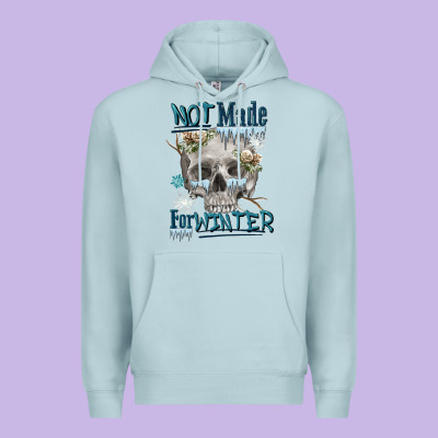 Not Made For Winter Skull Premium Hoodie Designed By Fadigitalartstudio