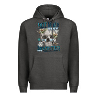 Charcoal Heather not made for winter skull Premium Hoodie - FaDigitalArtStudio