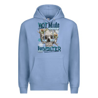 Colony Blue not made for winter skull Premium Hoodie - FaDigitalArtStudio