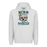 Dove Grey not made for winter skull Premium Hoodie - FaDigitalArtStudio