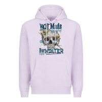 Lilac not made for winter skull Premium Hoodie - FaDigitalArtStudio