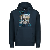 Navy not made for winter skull Premium Hoodie - FaDigitalArtStudio