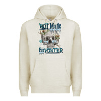 Oatmeal Heather not made for winter skull Premium Hoodie - FaDigitalArtStudio