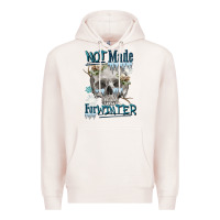 Pale Pink not made for winter skull Premium Hoodie - FaDigitalArtStudio