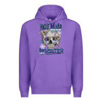 Purple not made for winter skull Premium Hoodie - FaDigitalArtStudio